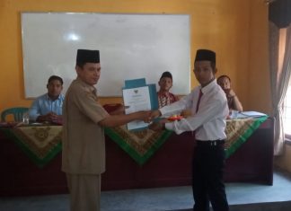 Resmi Dilantik Sebagai KAUR, Epi Wandi Siap Mengabdi di Desa Muara Musu
