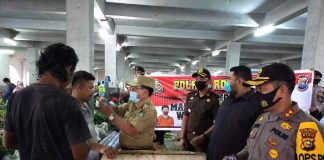 POLRES Rokan Hulu Gelar Apel Gerakan Menggunakan Masker