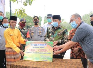 Bupati Rohul, H Sukiman Resmikan Destinasi Wisata Danau Conga Rambah Hilir