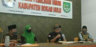 KPU Rohul Tetapkan Tiga Pasangan Calon Bupati dan Wakil Bupati Rokan Hulu 2020