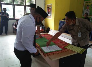 Ditengah Pandemi, BPD Se Kecamatan Rambah Samo Ambil Sumpah dan Resmi Dilantik
