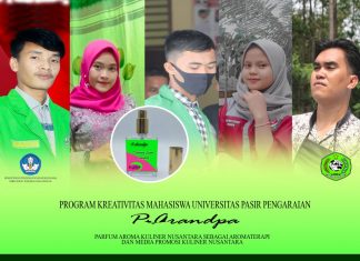 Tim PKM-K UPP Cetuskan Parfum Aroma Kuliner Nusantara Dengan Berbagai Manfaat