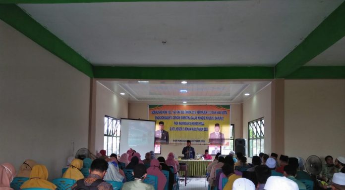 Majukan Madrasah, Kabid, Kanwil Provinsi Riau Berikan Sosialisasi di Rohul