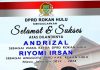 Selamat, Andrizal dan Riyomi Irsan Resmi Jabat Wakil Ketua dan Anggota DPRD Rohul