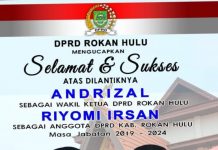 Selamat, Andrizal dan Riyomi Irsan Resmi Jabat Wakil Ketua dan Anggota DPRD Rohul