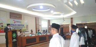 88 Panwas PTPS kecamatan Rambah Hilir Resmi Dilantik