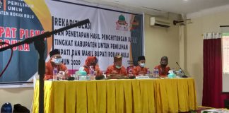 Pleno KPU Rohul Usai, Saksi Paslon Nomor Urut 3 Tolak Beri Tanda Tangan