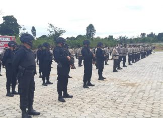 Pilkada Usai, Kapolres Rohul Lepas Pemulangan BKO Polda Riau dan Polres Kampar