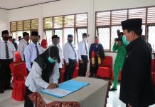 51 Anggota BPD Se Kecamatan Tambusai Resmi Dilantik, Berikut Pesan Bupati Rohul