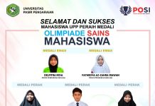 MEMBANGGAKAN, 8 Mahasiswa UPP Gaet Medali OSM Oleh POSI