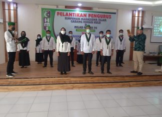 Pengurus HMI Cabang Rohul Resmi Dikukuhkan