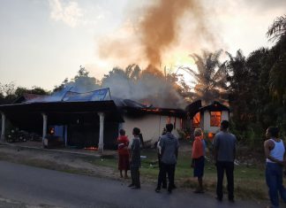 Rumah di Desa Muara Musu Ludes Dilahap Si Jago Merah