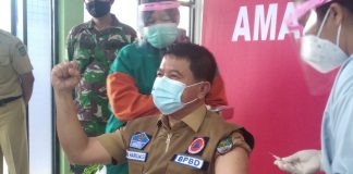 Sekda Rohul, Pejabat Pemerintah Pertama Disuntik Vaksin Sinovac Untuk di Kabupaten Rokan Hulu