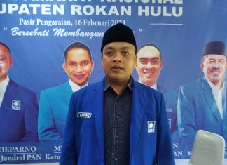 Andrizal Terpilih Sebagai Ketua DPD PAN Rohul
