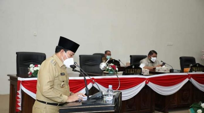 Bupati Sukiman Sebut Pembangunan di Rohul Tetap Berjalan Lancar Walaupun Ditengah Pandemi Covid-19
