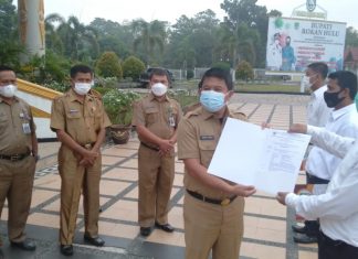 99 PK3 Pemkab Rohul Terima SK Tahap 1