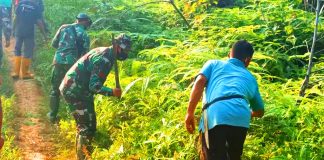 Jalan Menuju Objek Wisata Puncak Ranah Diperbaiki Dalam Program TMMD ke 110