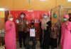 Sekda Rohul Tinjau Pelaksanaan Vaksin Cinovac Tahap II di Kecamatan Rokan IV Koto