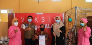 Sekda Rohul Tinjau Pelaksanaan Vaksin Cinovac Tahap II di Kecamatan Rokan IV Koto