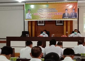 Sekda Rohul Buka Agenda ‘Forum Perangkat Daerah’ tahun 2021