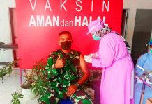 85 TNI di Rohul Dapat Giliran Disuntik Vaksin Sinovac
