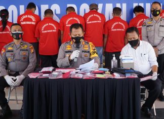 Gelar Konferensi Pers, Kapolres Rohul : Memberantas Narkoba Adalah Tanggungjawab Kita Semua