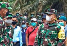 Waaster Kasad Brigjen TNI, Doni Hutabarat Tinjau Langsung Kegiatan TMMD Ke 110 di Rohul