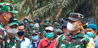 Waaster Kasad Brigjen TNI, Doni Hutabarat Tinjau Langsung Kegiatan TMMD Ke 110 di Rohul
