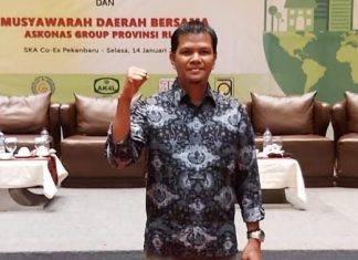 Jhon Kannedy Dikukuhkan Sebagai Ketua DPC Askonas Rokan Hulu Periode 2021-2026