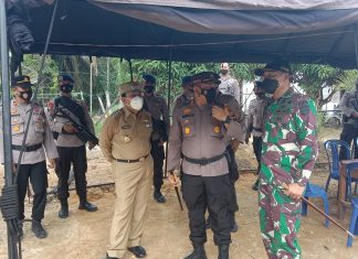 Bupati dan Forkopimda Rohul Tinjau Lokasi PSU 25 TPS