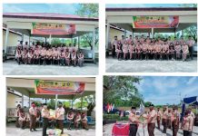 Satgas Pramuka Peduli dan Media Center Protokoler Kwarcab Rohul Resmi Dilantik