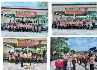 Satgas Pramuka Peduli dan Media Center Protokoler Kwarcab Rohul Resmi Dilantik