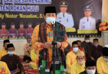 Gedung LKA Desa Menaming Diresmikan, Bupati Rohul : Semoga Kegiatan Adat Semakin Optimal