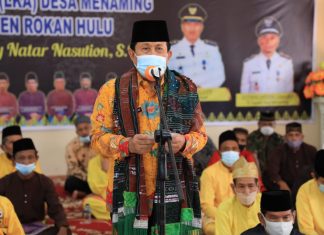 Gedung LKA Desa Menaming Diresmikan, Bupati Rohul : Semoga Kegiatan Adat Semakin Optimal