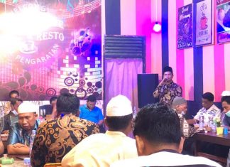 Ramah-tamah Bersama Tokoh Masyarakat, Jhon Kannedy Siap Berbuat Untuk Desa Pematang Berangan