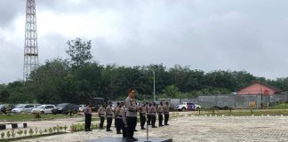 Polres Rohul Gelar Apel Operasi Keselamatan Lancang Kuning 2021