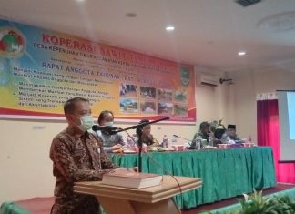 Koperasi Sawit Timur Gelar RAT, Berikut Pesan Kadiskoptransnaker Rohul