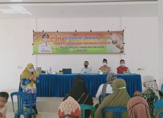 Dinkes Rohul Gencar Berikan Sosialisasi COVID-19 dan Vaksinasi Kepada Masyarakat