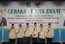 “Gerakan Cinta Zakat” Diluncurkan, Armen : Hanya Tiga Perusahaan di Rohul Rutin Membayar Zakat di Baznas