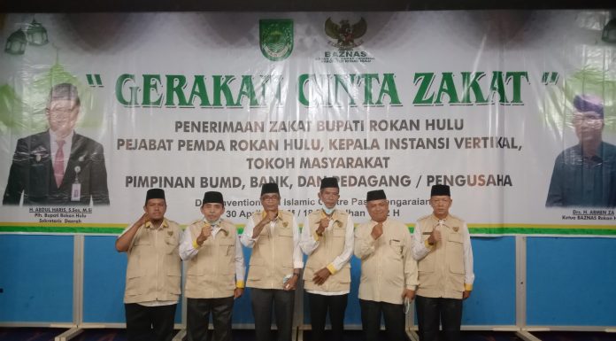 “Gerakan Cinta Zakat” Diluncurkan, Armen : Hanya Tiga Perusahaan di Rohul Rutin Membayar Zakat di Baznas