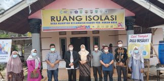 Ruangan Isolasi Desa Aliantan Terlihat Mewah dan Bersih, Plh Bupati Rohul Beri Apresiasi