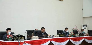 DRPD Rohul Sampaikan Hasil Reses Dalam Paripurna, Plh Bupati : Anggaran Banyak Terpotong Untuk Penanganan Covid-19