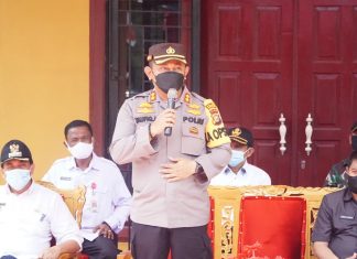 Kapolres Rohul Rutin Gelar Peninjauan Vaksinasi, AKBP Taufiq : Targetkan 1000 Lebih Perhari