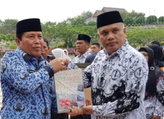 H Sukiman dan H Indra Gunawan Dilantik, Adolf Bastian : Semoga Rohul Menjadi Cemerlang, Gemilang dan Terbilang