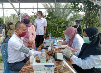 Pemdes Babussalam Gelar Vaksinasi Gratis, Basron : Peserta Melebihi Target Awal