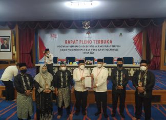 KPU Rohul Umumkan Bupati dan Wakil Bupati Terpilih, Sukiman : Ini Adalah Kemenangan Masyarakat Rokan Hulu