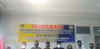 Buka Pelatihan PKPTK Oleh BLKK Yayasan Pendidikan Muhammad Abduh, Bupati Rohul Harap Peserta Serius Menuntut Ilmu