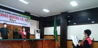 Aurora Quintina SH MH Resmi Pegang Jabatan Wakil Ketua PN Rohul