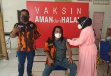 Pasca Menerima Vaksin, Ketua MPC PP Rohul Ajak Seluruh Kader Untuk Ikut Vaksinasi
