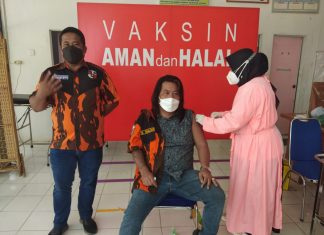 Pasca Menerima Vaksin, Ketua MPC PP Rohul Ajak Seluruh Kader Untuk Ikut Vaksinasi